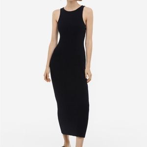 H&M PREMIUM Rib-knit Silk-blend Dress